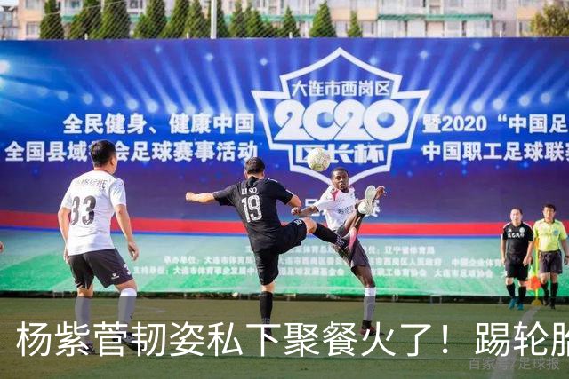 杨紫菅韧姿私下聚餐火了！踢轮胎小动作太接地气